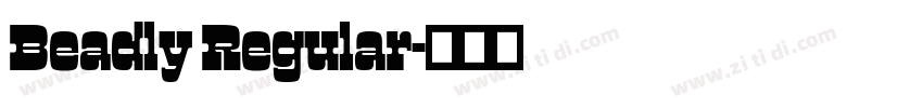 Beadly Regular字体转换